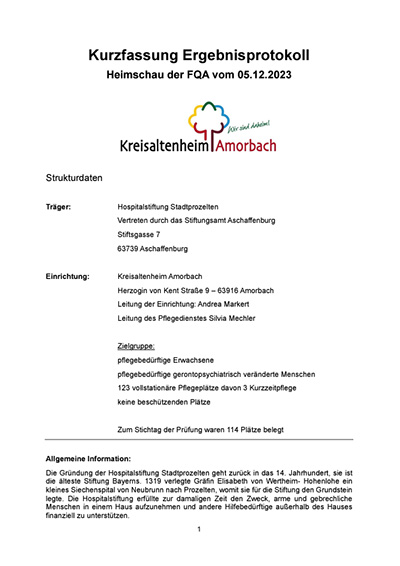 MD-Prüfergebnisse